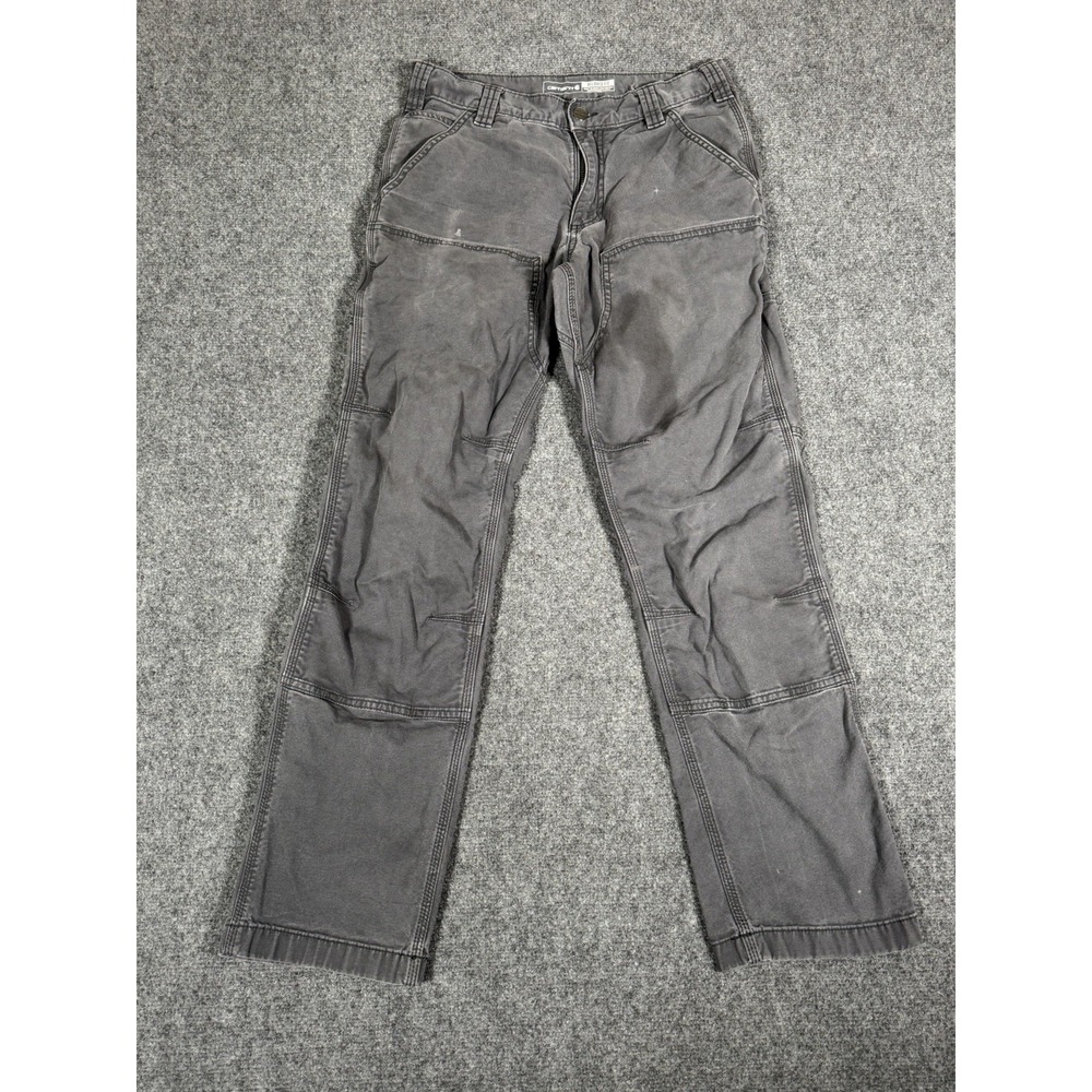 Carhartt Rugged Flex Relaxed Duck Utility Work Pants Mens 30x30 Gray